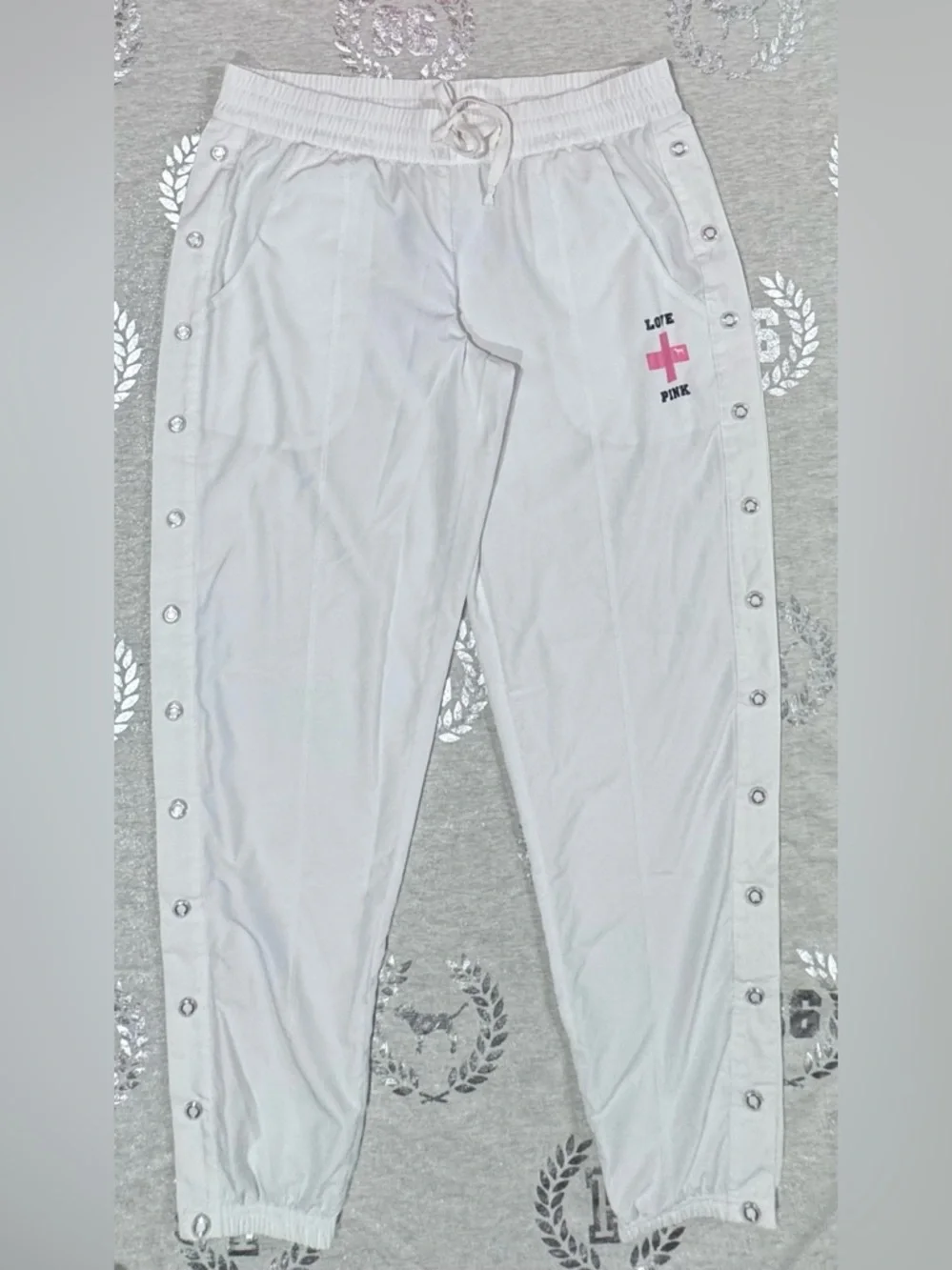 VS PINK TEAR AWAY LIFEGUARD TRACK PANTS - Picture 3 of 7